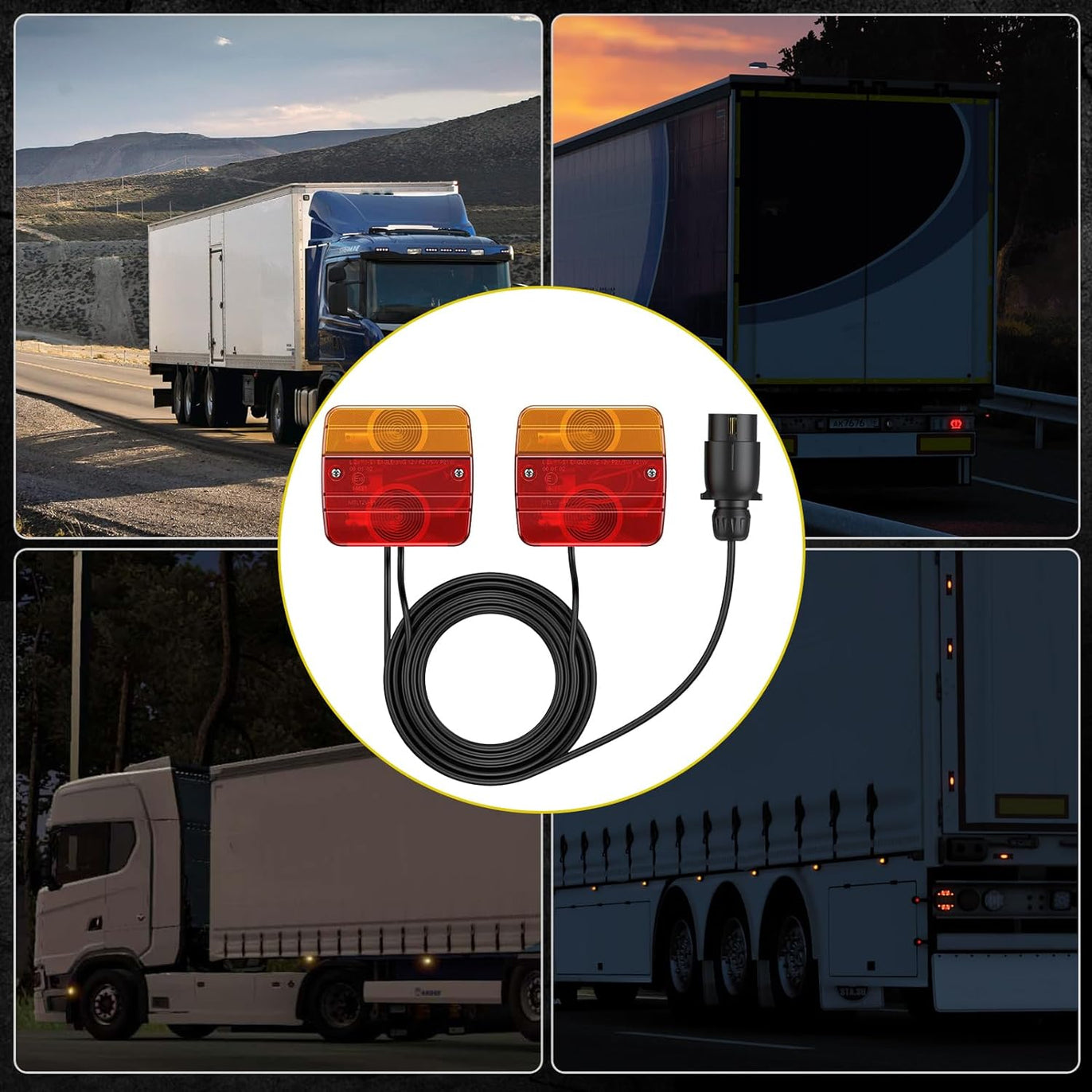 PROZOR Magnetic Trailer lights 2PCS