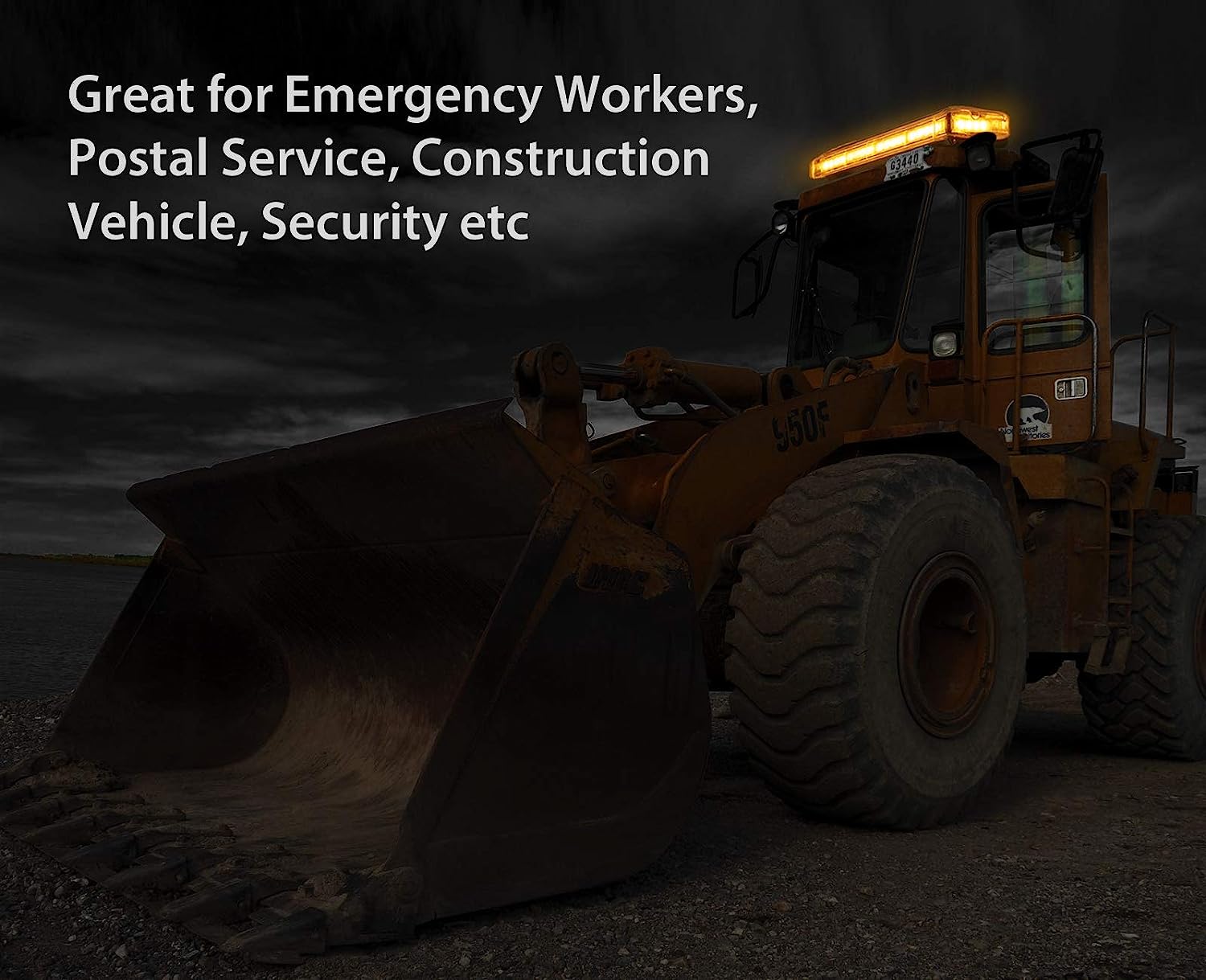 PROZOR Car Roof Light 40LEDs Amber Emergency Light IP65 Waterproof