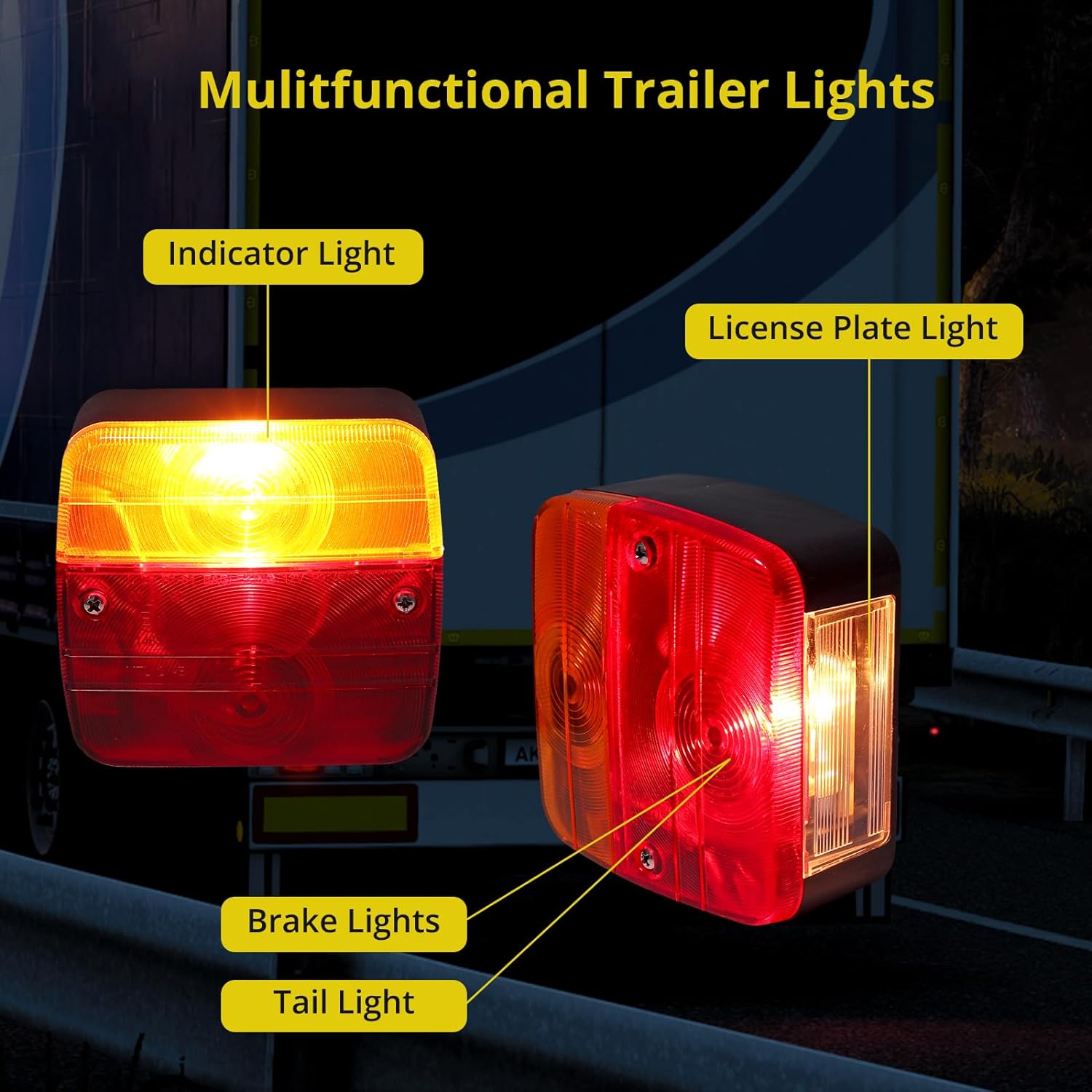 PROZOR Magnetic Trailer lights 2PCS
