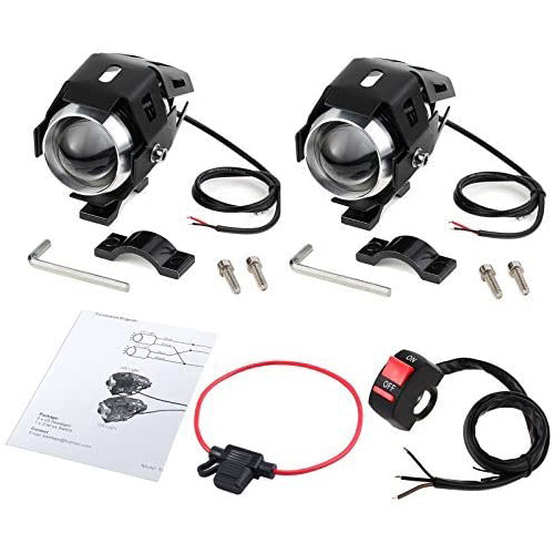 PROZOR LED Motorcycle Headlights & Switch