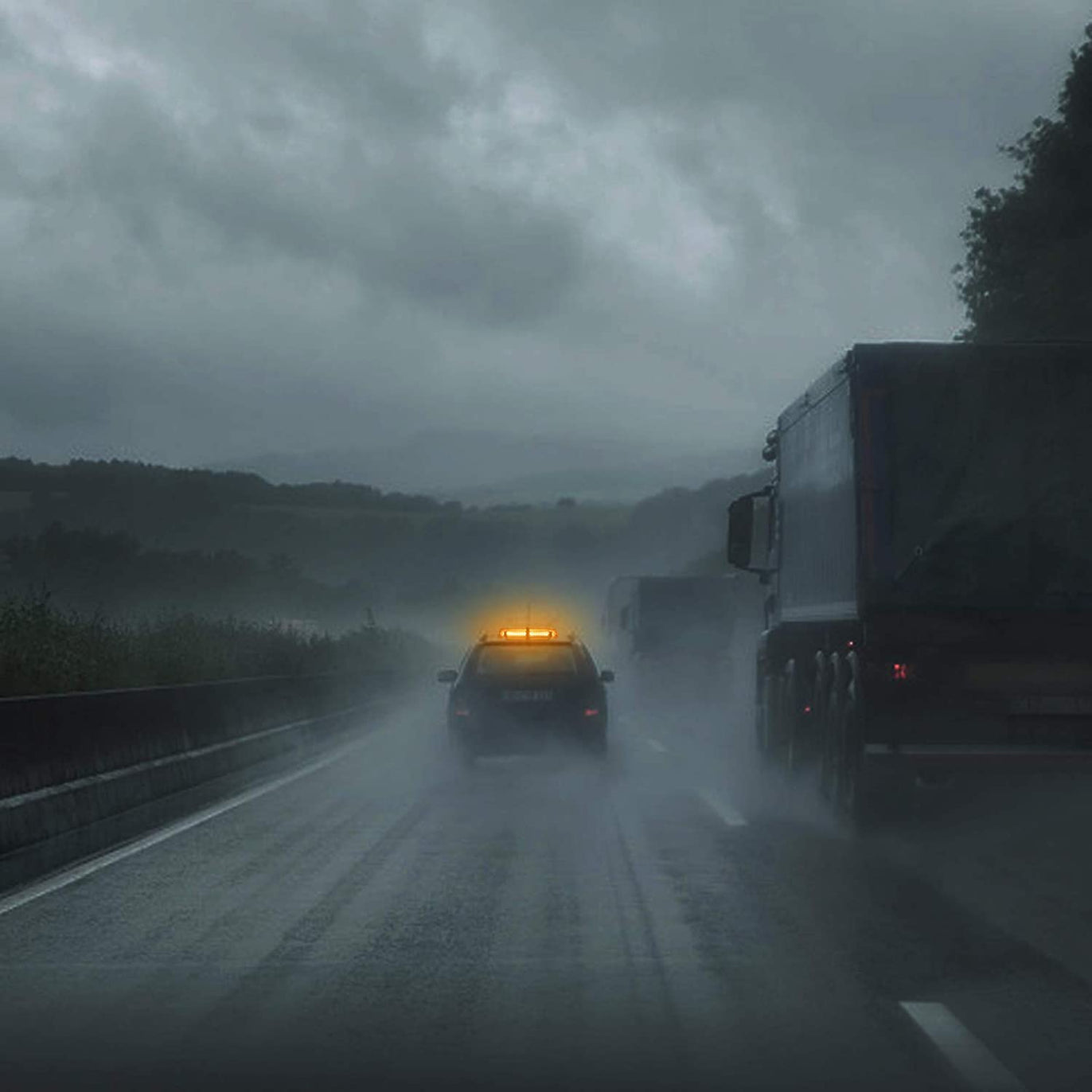 PROZOR 54LED 12V 24V Waterproof Strobe Warning Light