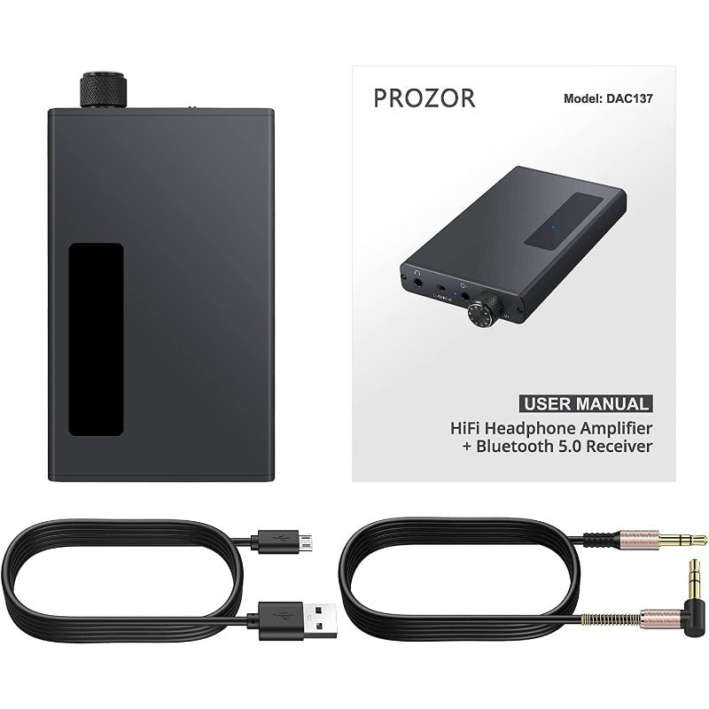 PROZOR Headphones Amplifier with Bluetooth 5.0 Receiver