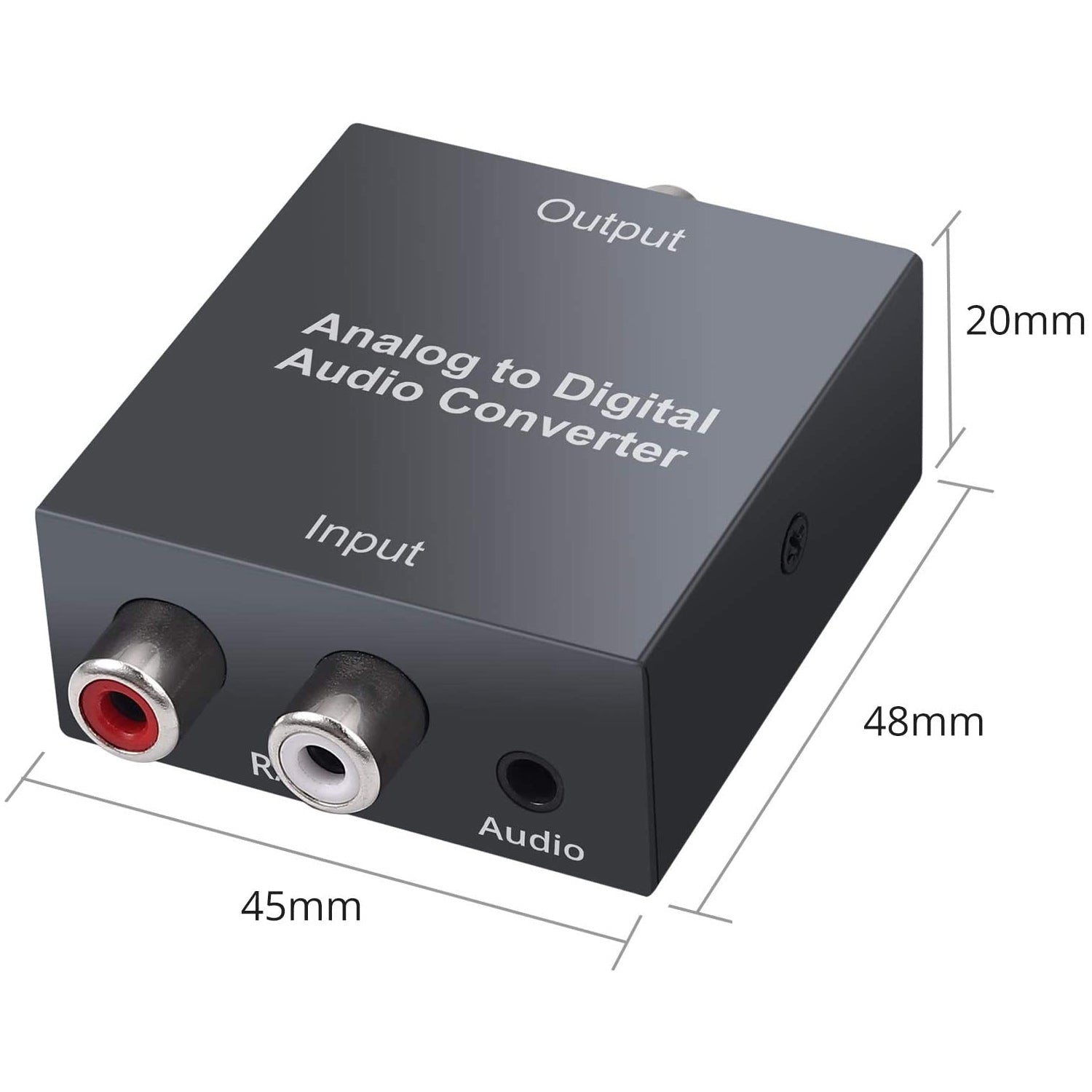 PROZOR Analog to Digital Audio Converter R/L RCA 3.5mm
