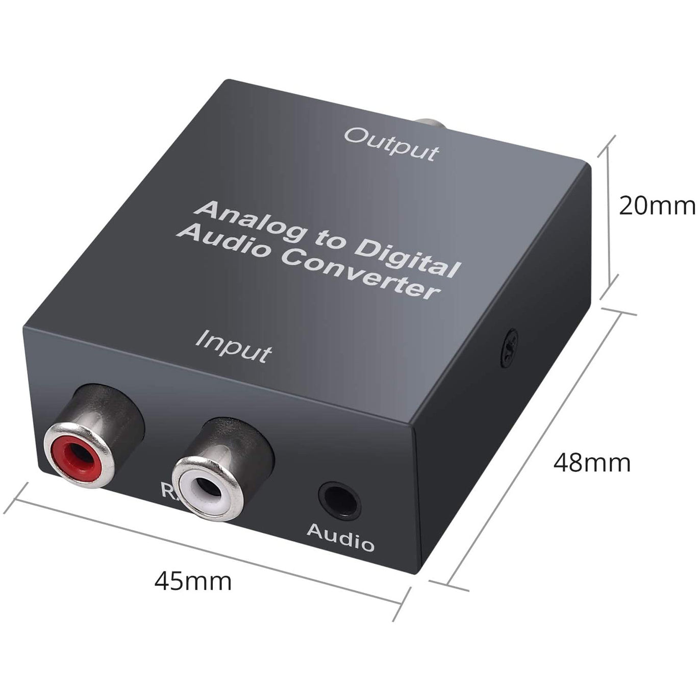 PROZOR Analog to Digital Audio Converter R/L RCA 3.5mm