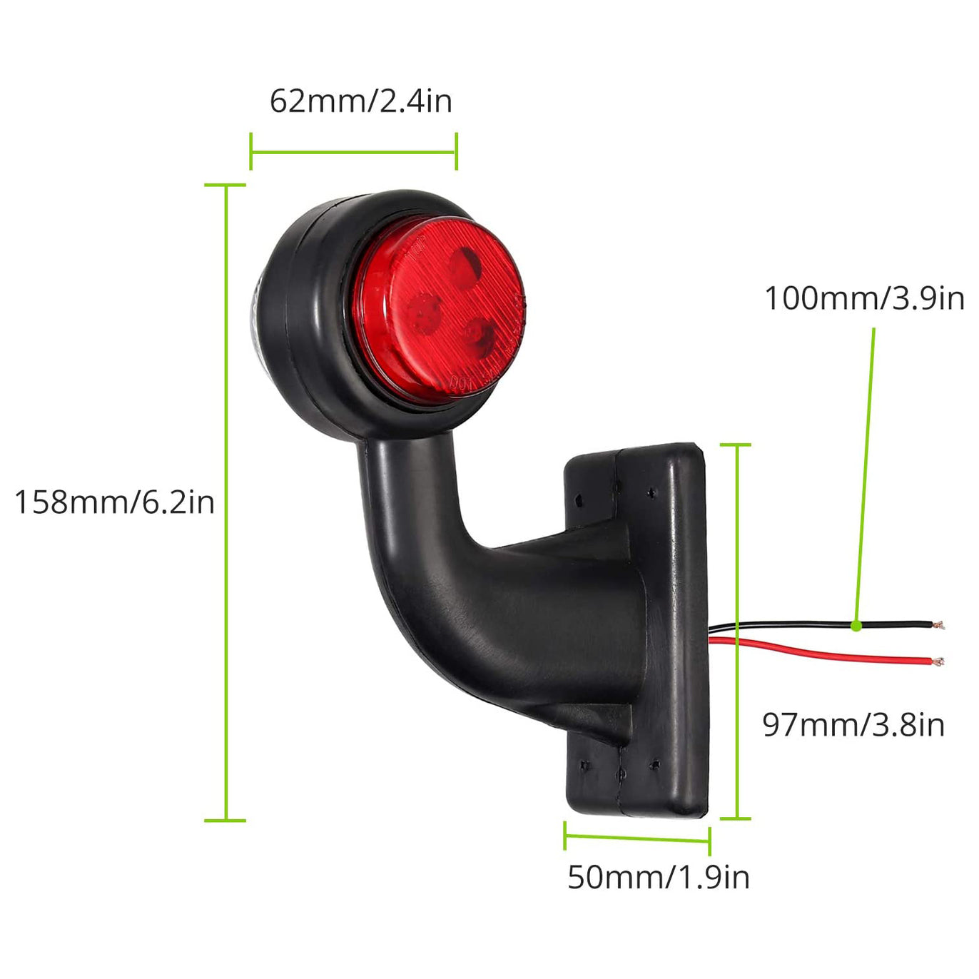 PROZOR 2x6LED Side Marker Lights