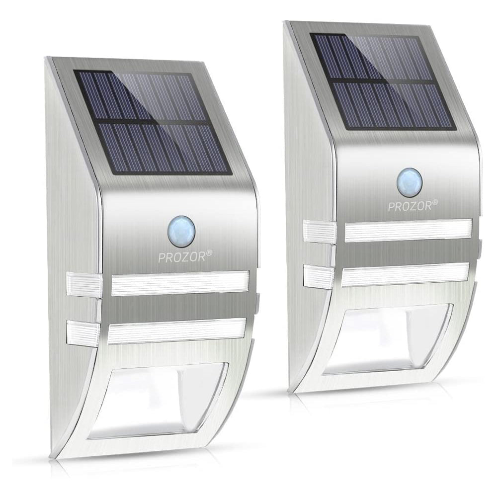 PROZOR Motion Sensor Garden Outdoor Wall Solar Light