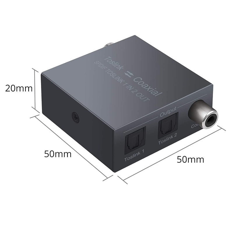 PROZOR DAC Converter Coaxial to Optical and Optical to Coaxial Switch Bi-Directional