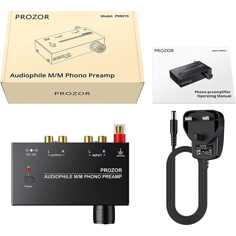 PROZOR Phono Preamplifier Phono Preamp Turntable Preamp