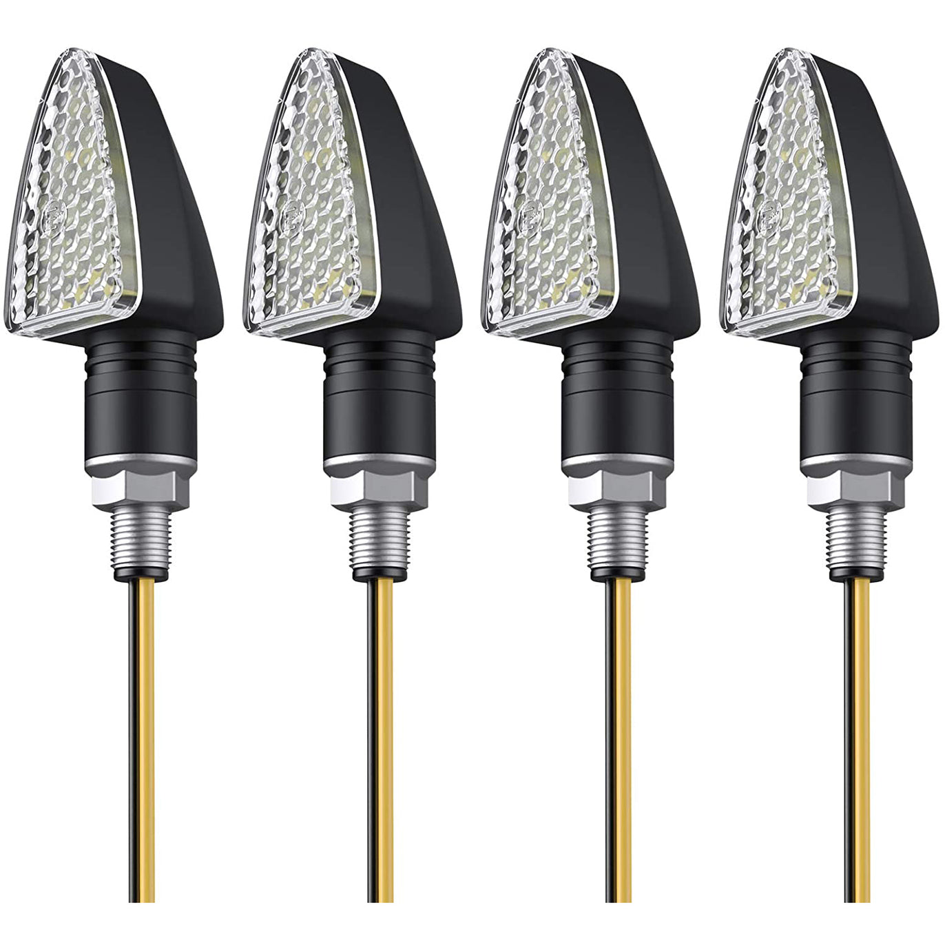 PROZOR 4 pcs Turn Signal Indicator Lights for Motorcycle