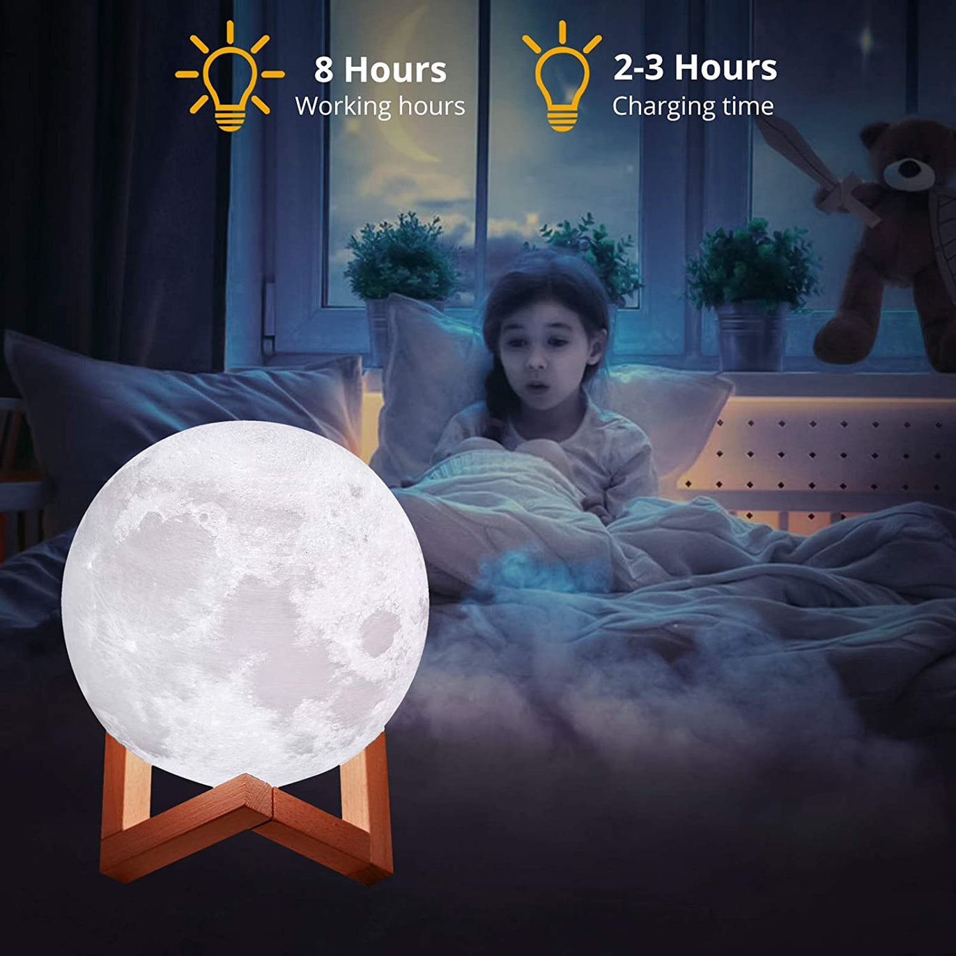 PROZOR 3D Moon Lamp 15cm