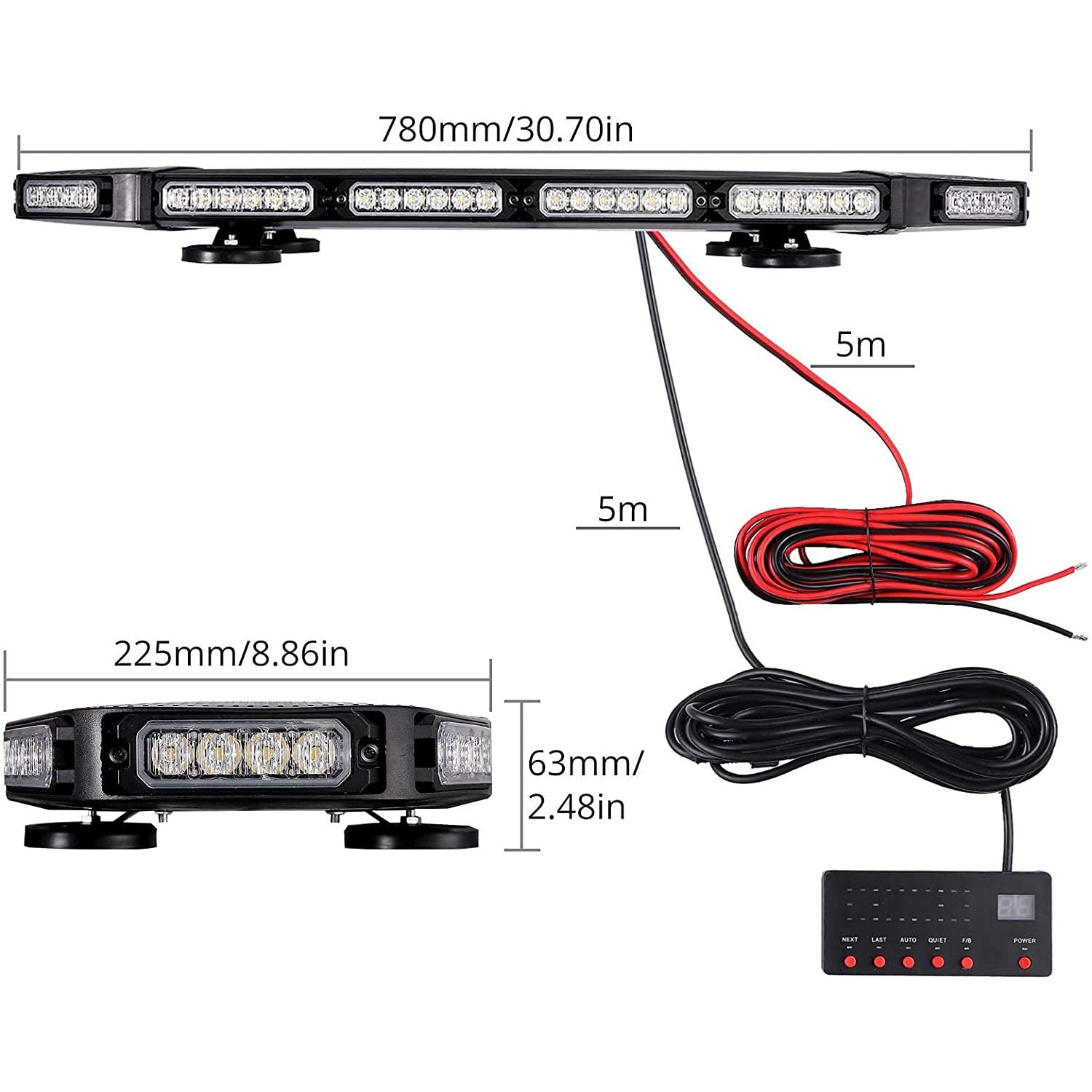 Prozor 72LED Recovery Warning Strobe Light