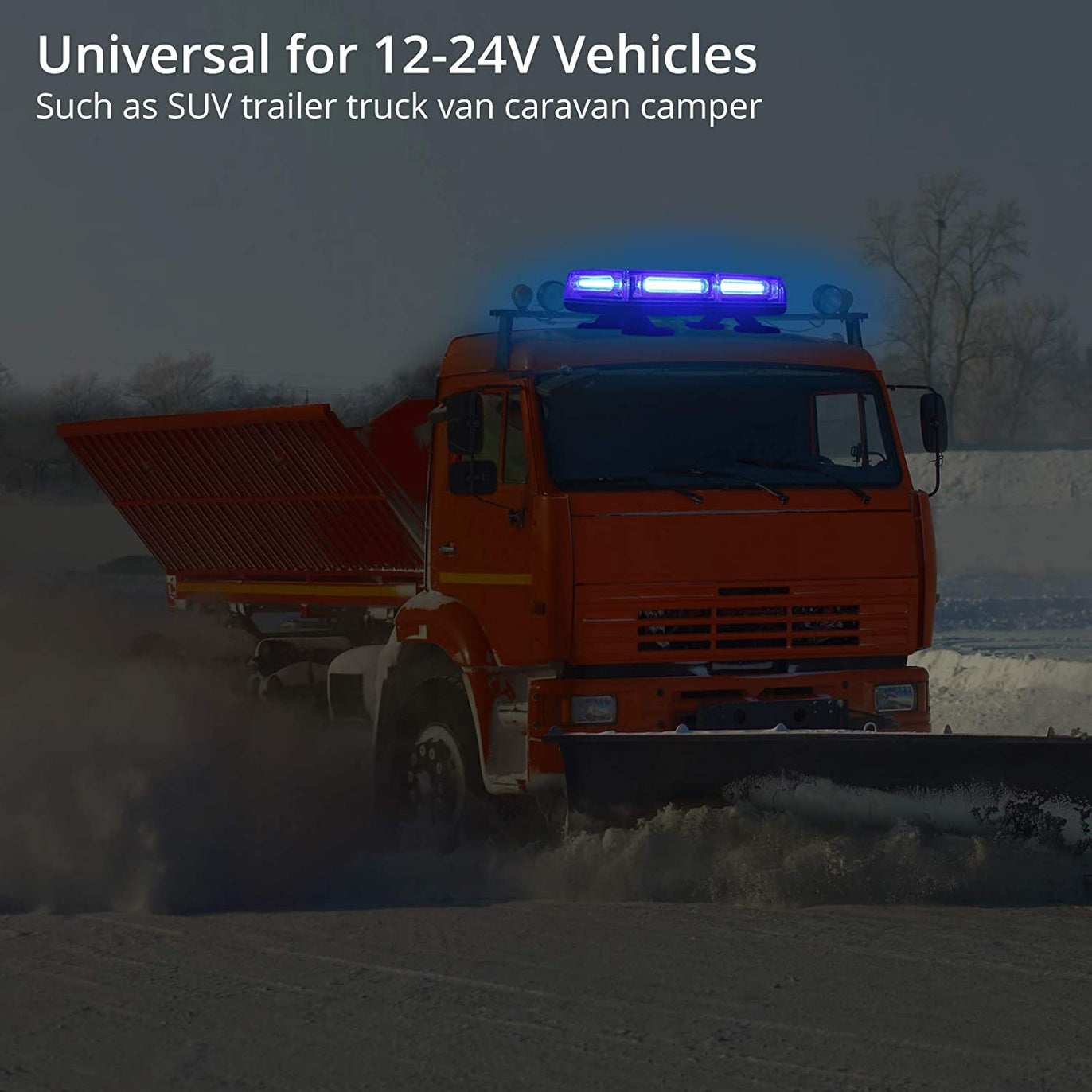 PROZOR Car Roof Light 60W 12/24V Strobe Light