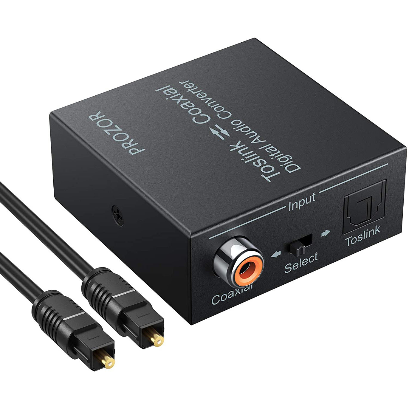 PROZOR Digital Coaxial to Optical SPDIF Toslink Converter