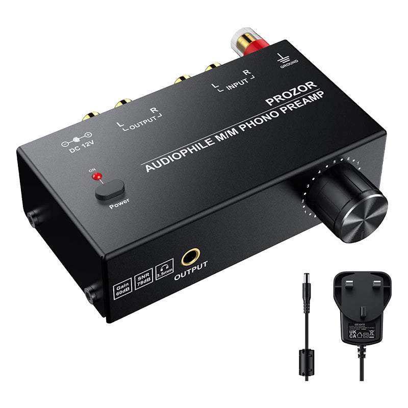 PROZOR Phono Preamplifier Phono Preamp Turntable Preamp
