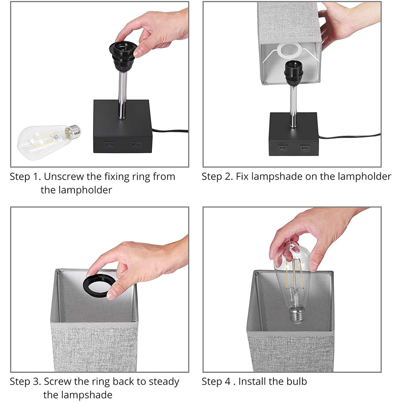 PROZOR Touch Control Table Lamp