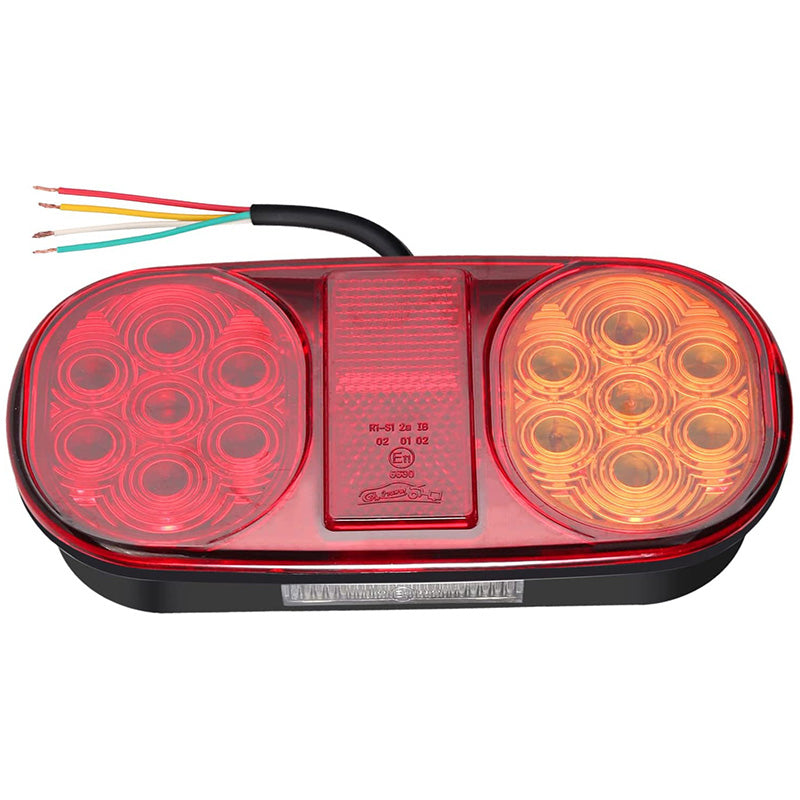 PROZOR 2PCS Tail Lights 18LEDs E-mark E11 Certification Rear Stop Lights 12V