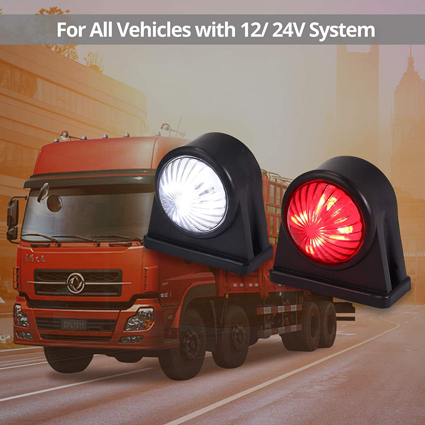 PROZOR Side Marker Lights E-mark E8 2 PCS