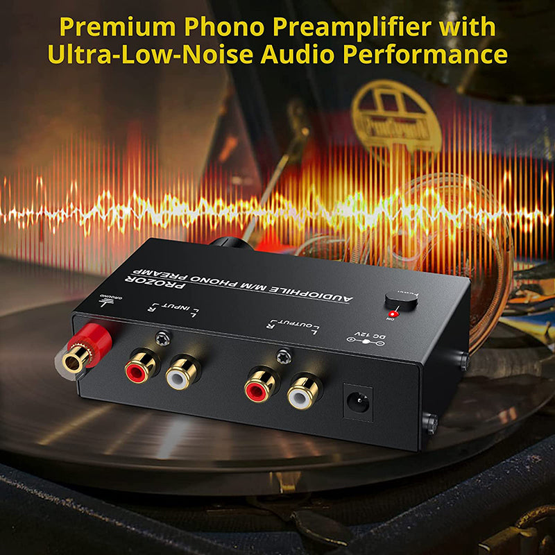 PROZOR Phono Preamplifier Phono Preamp Turntable Preamp