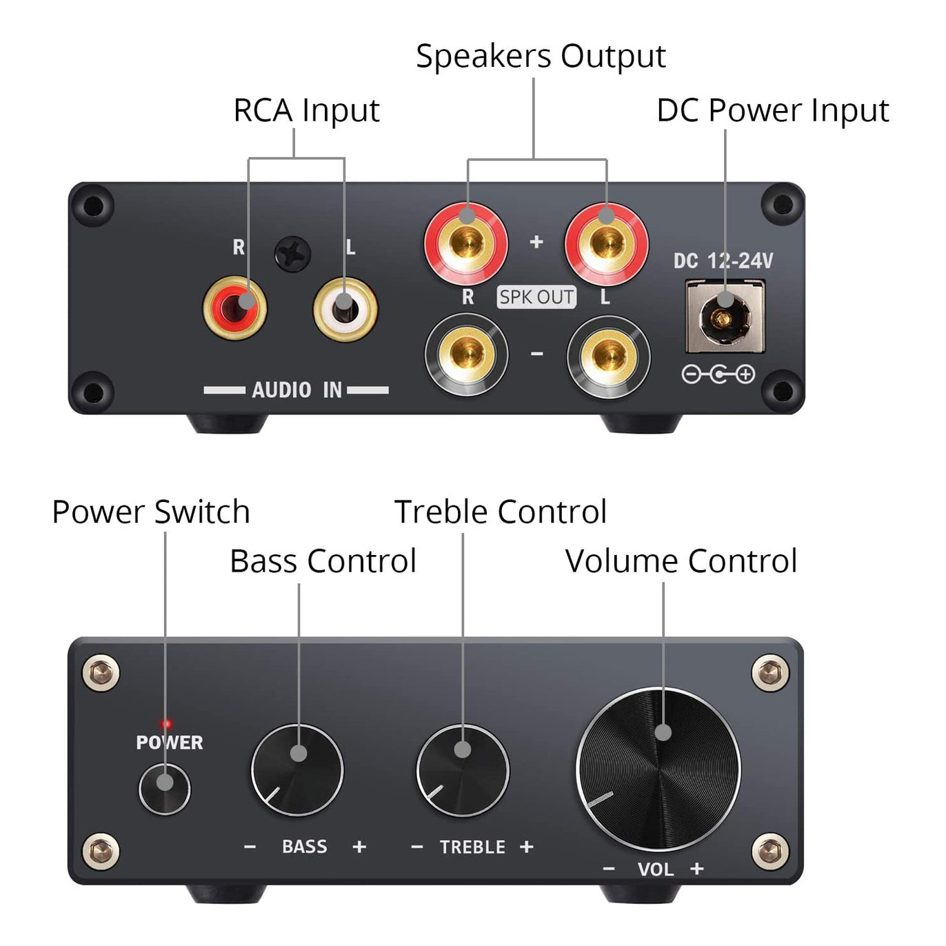 Prozor Hi-Fi Amplifier Mini Stereo Audio Amplifier