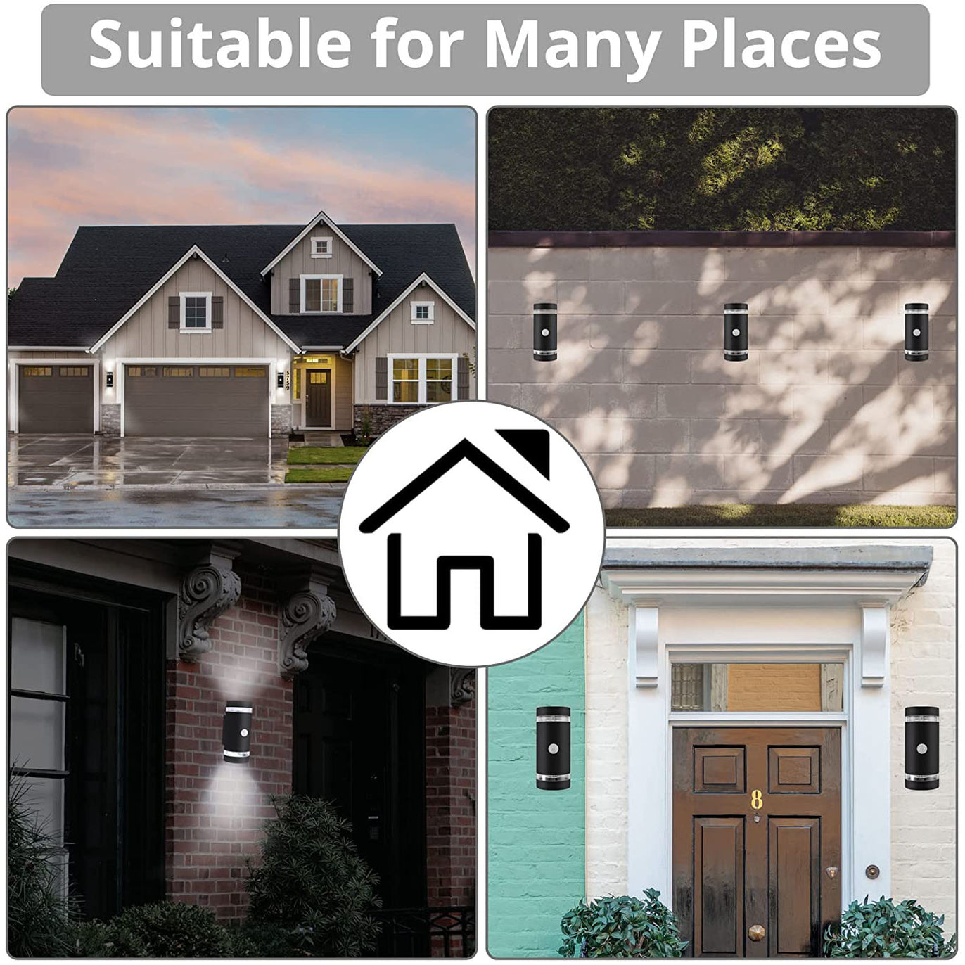 PROZOR Motion Sensor Wall Light with 2 GU10 5W Cool White