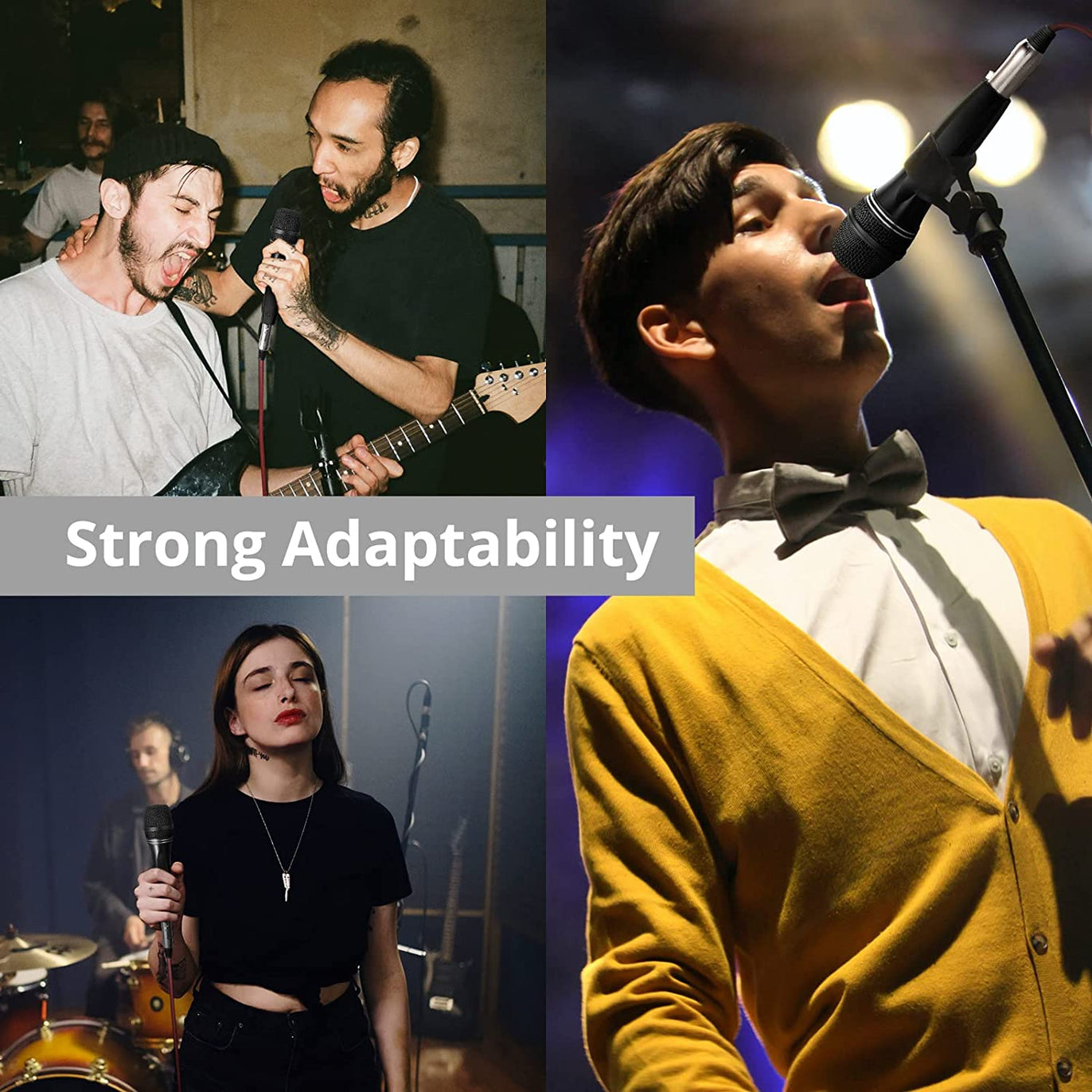 PROZOR Dynamic Karaoke Microphone with 16.4ft XLR Cable