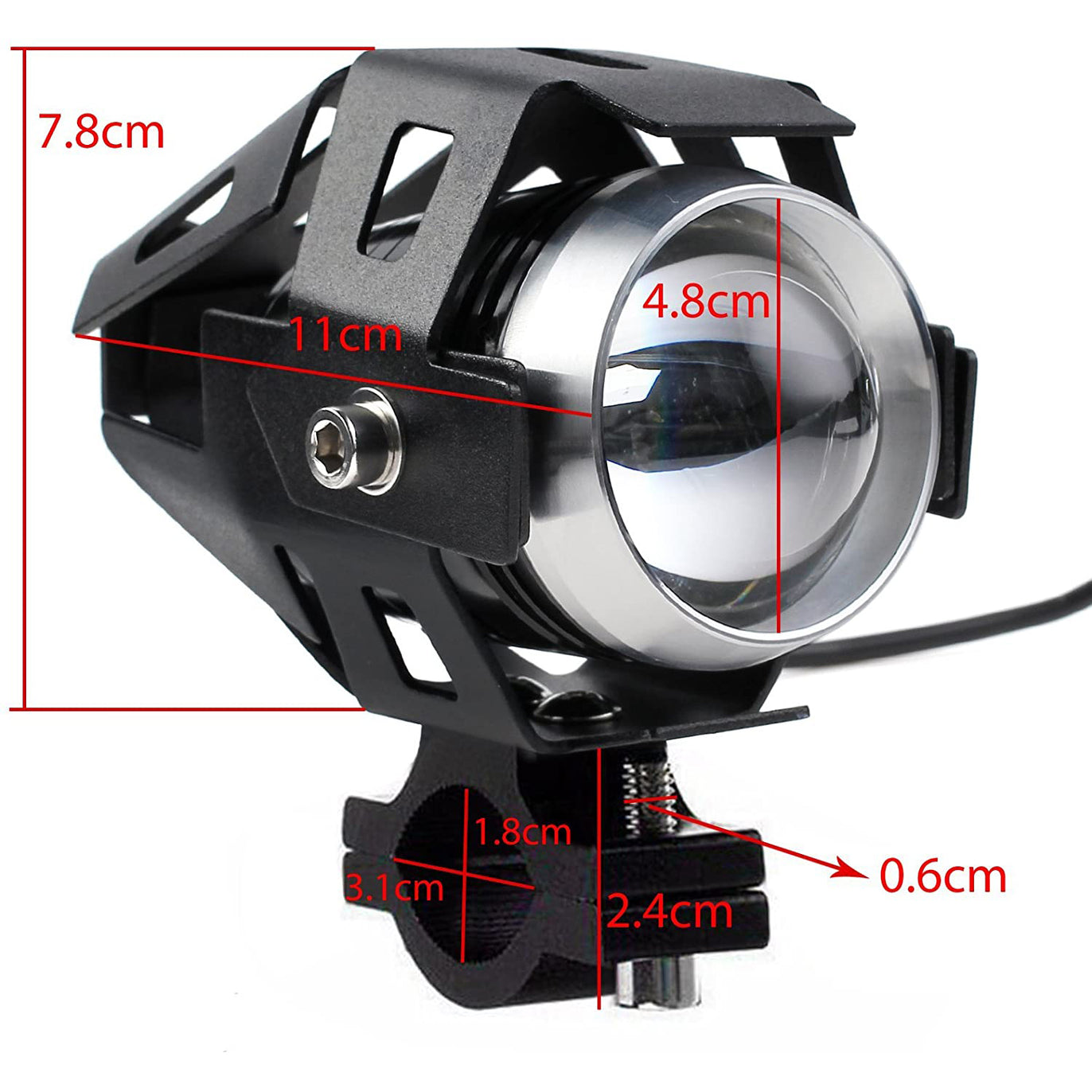 PROZOR LED Motorcycle Headlights & Switch