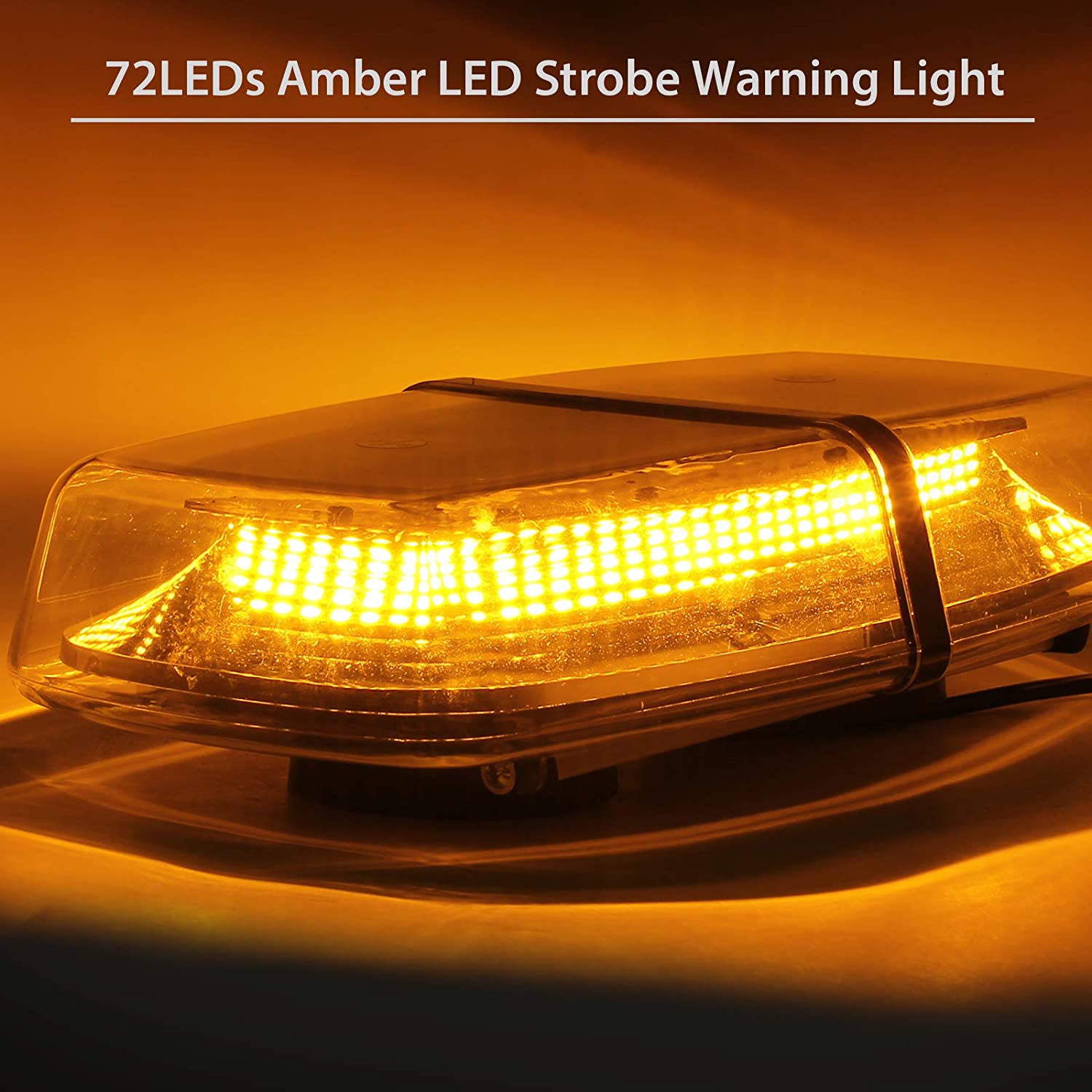 PROZOR 12V/24V 72 LED Waterproof Strobe Warning Light UK