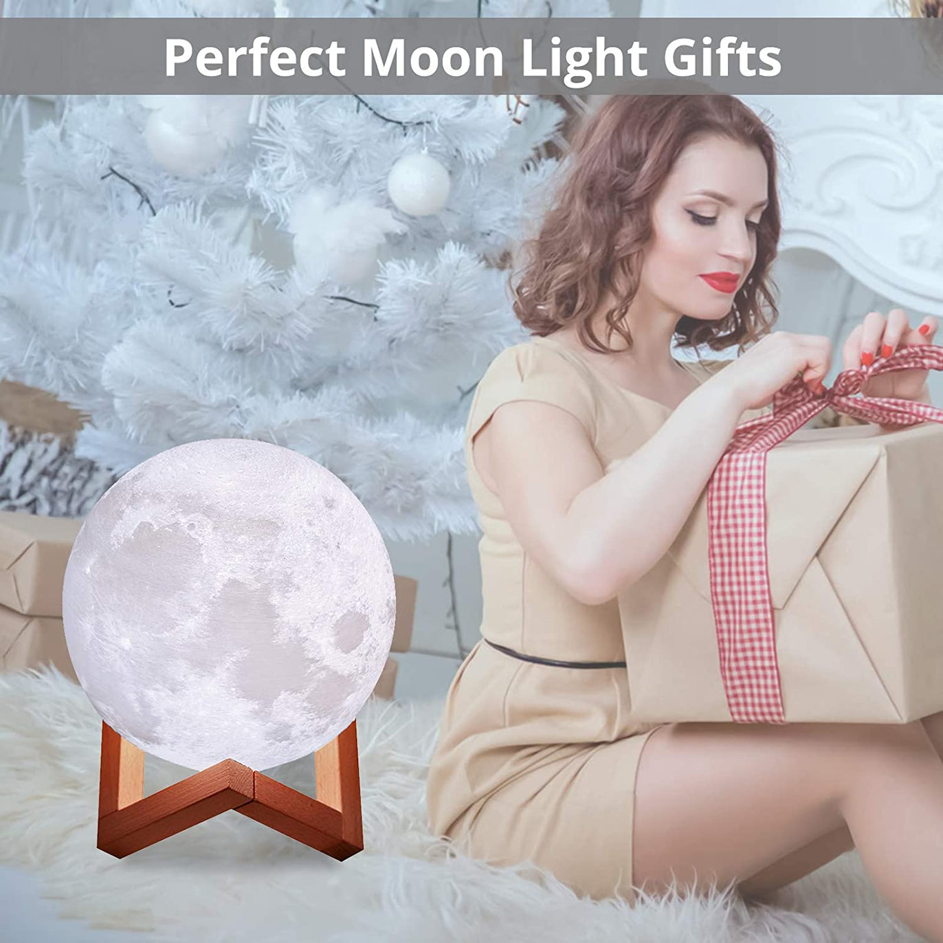 PROZOR 3D Moon Lamp 15cm