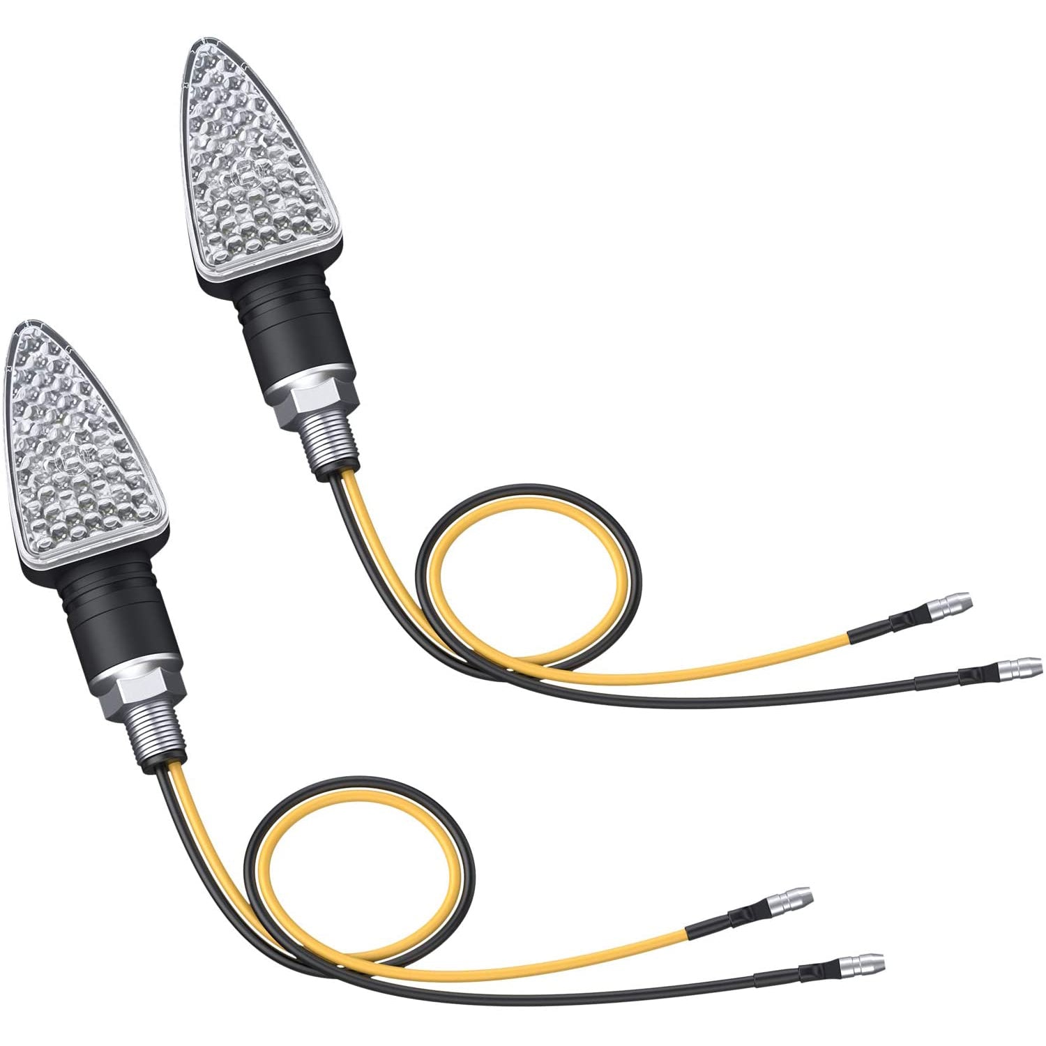 PROZOR 4 pcs Turn Signal Indicator Lights for Motorcycle