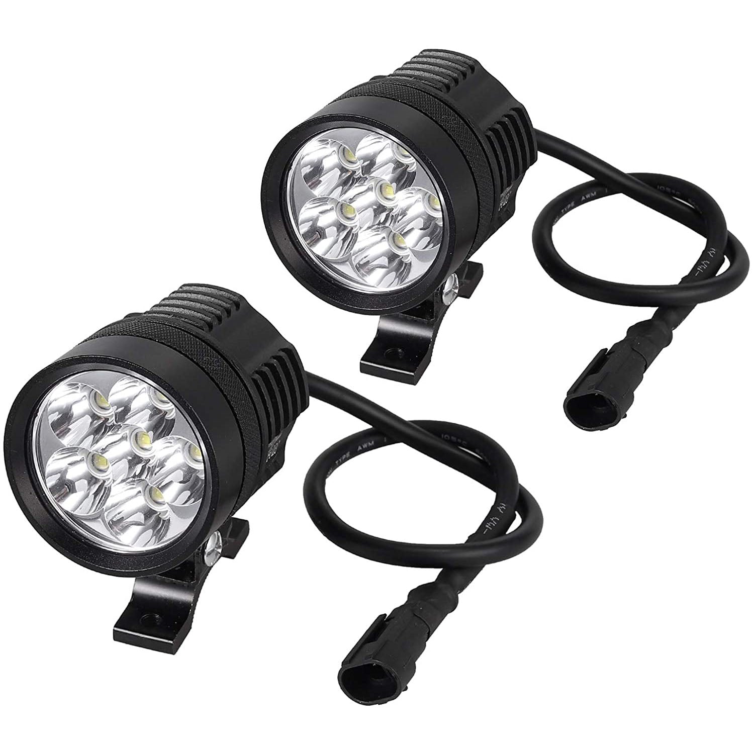 PROZOR 2 PCS 36W Waterproof Front Headlights for Motorcycle