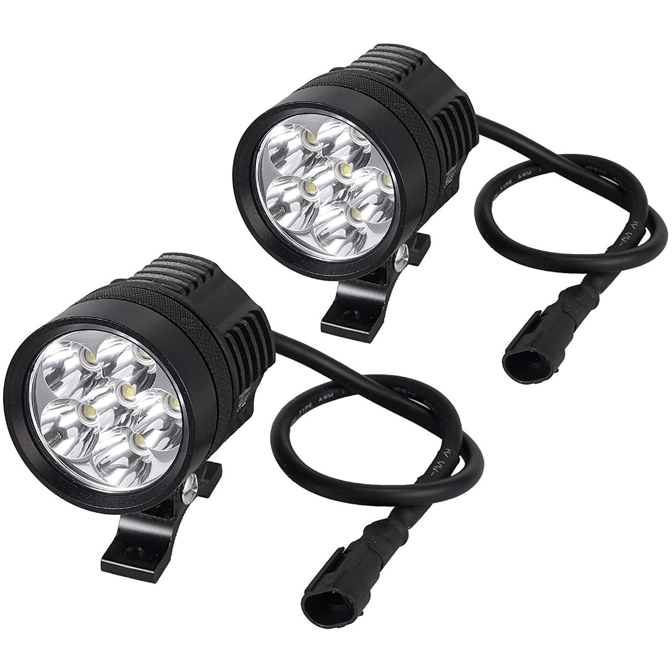 PROZOR 2 PCS 36W Waterproof Front Headlights for Motorcycle