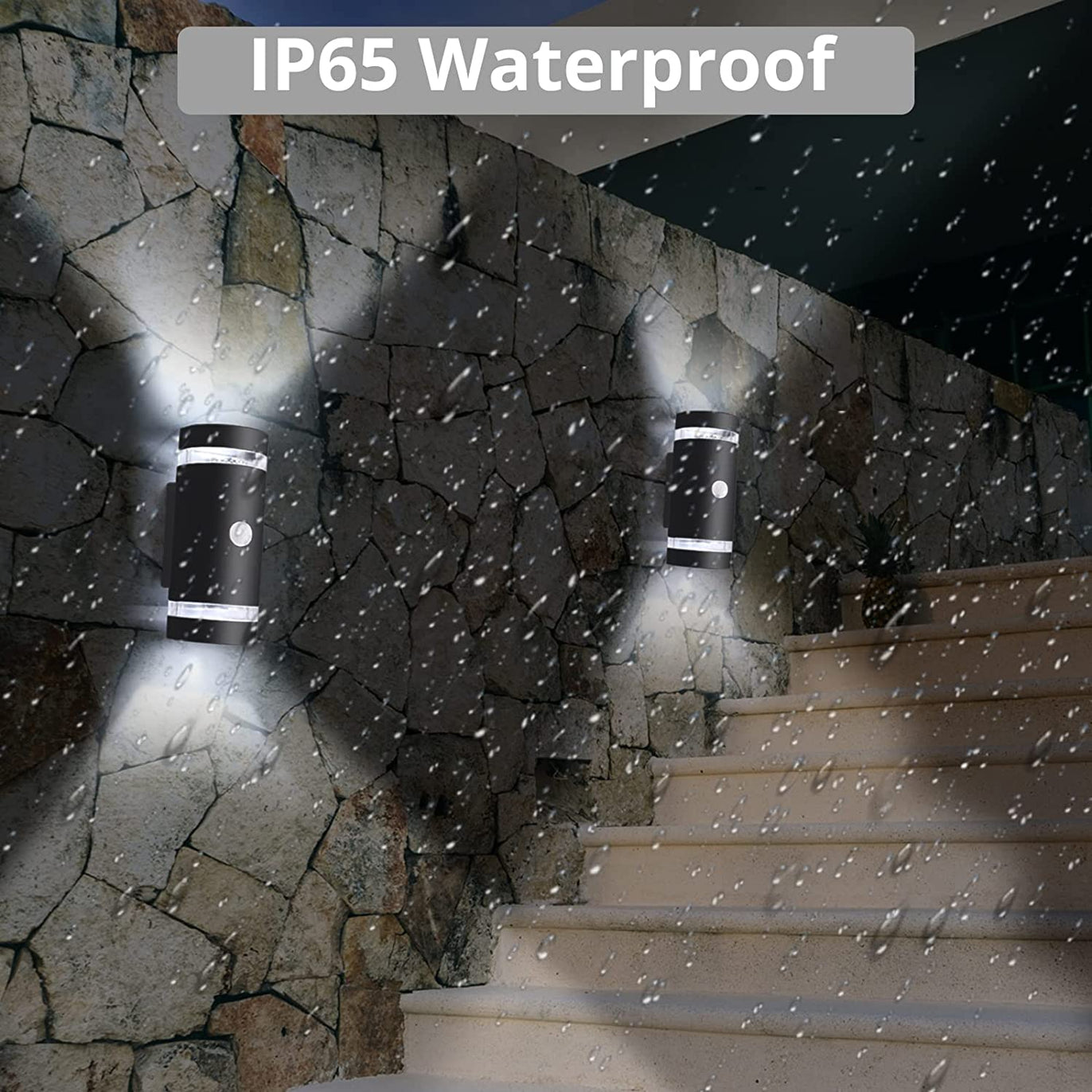 PROZOR Motion Sensor Wall Light with 2 GU10 5W Cool White