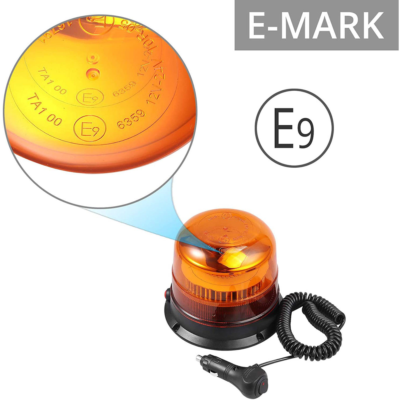 Prozor Magnetic Flashing Light E-mark E9 30 LEDs