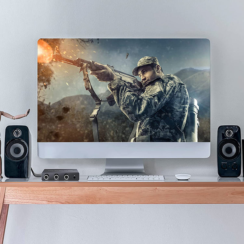 PROZOR 3.5mm Stereo Audio Splitter Support 1 In 4 Out