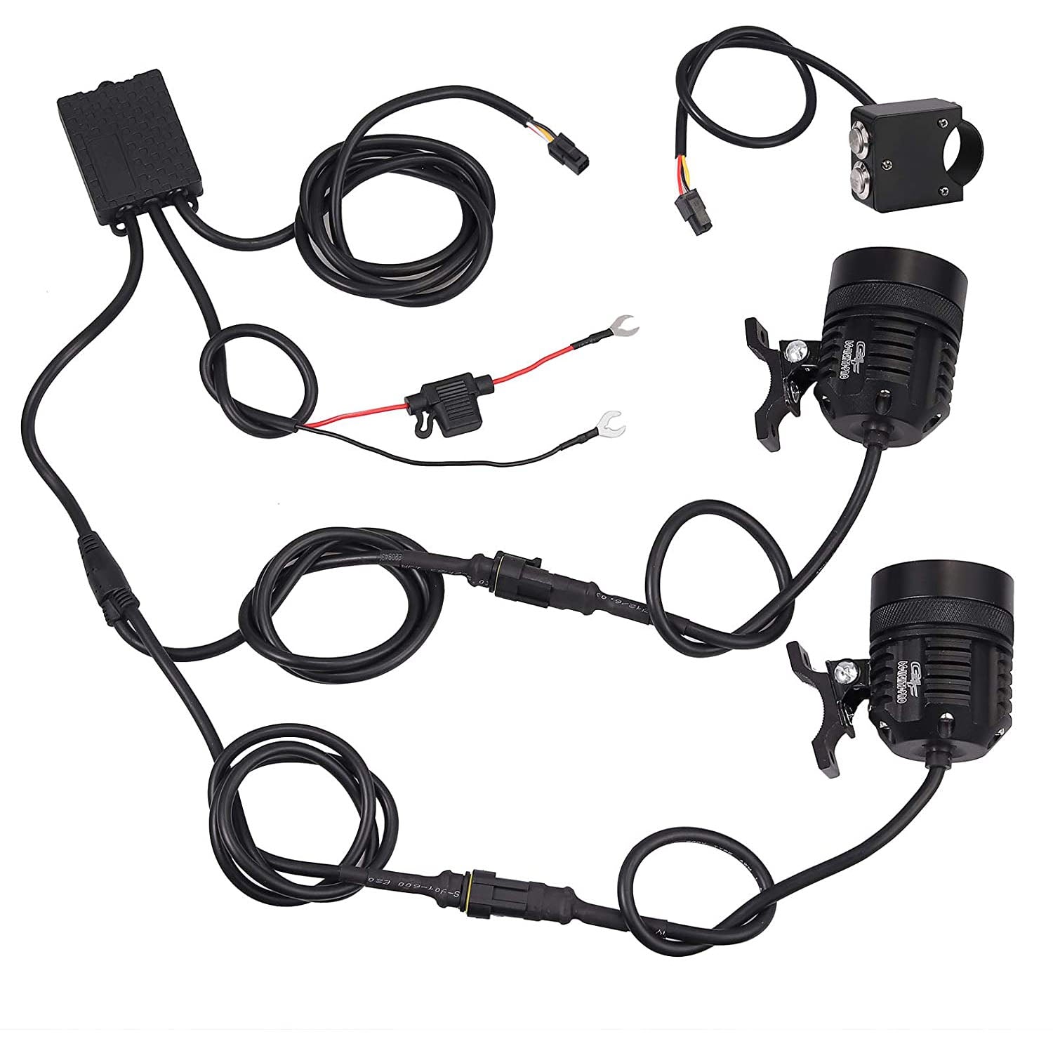 PROZOR 2 PCS 36W Waterproof Front Headlights for Motorcycle