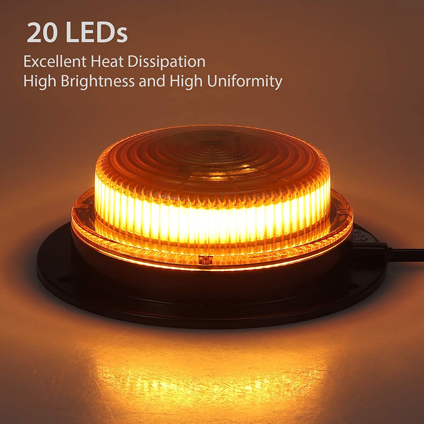 PROZOR 20 LEDs Recovery Warning Magnetic Beacon Flashing Light