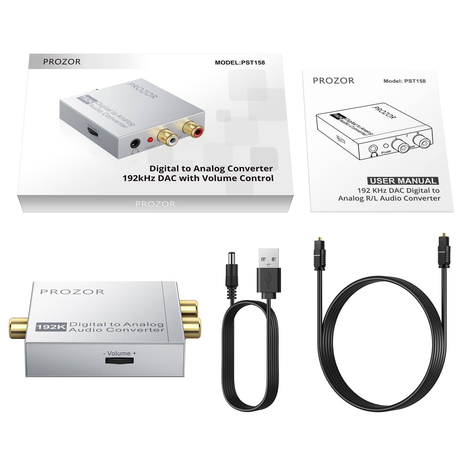 PROZOR Digital to Analog Converter 192kHz DAC