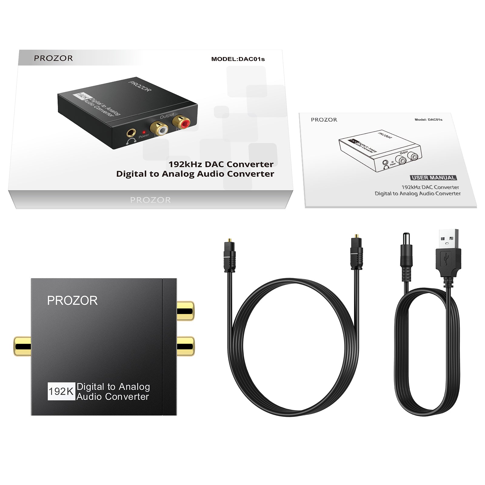 PROZOR 192kHz Digital to Analog Converter DAC