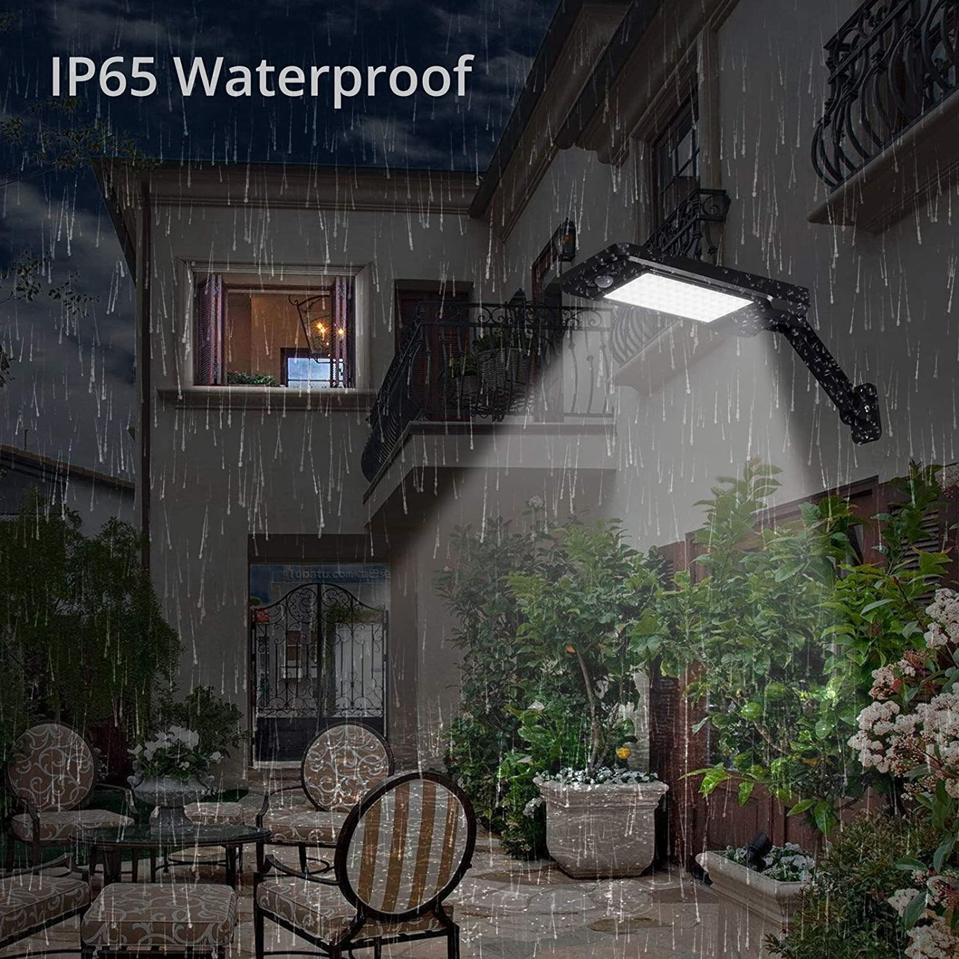 PROZOR Solar Outdoor Lights 2PCS 60 LED Remote Control Lights