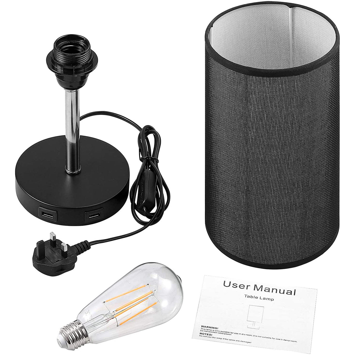 PROZOR E27 6W Touch Control Table Lamp