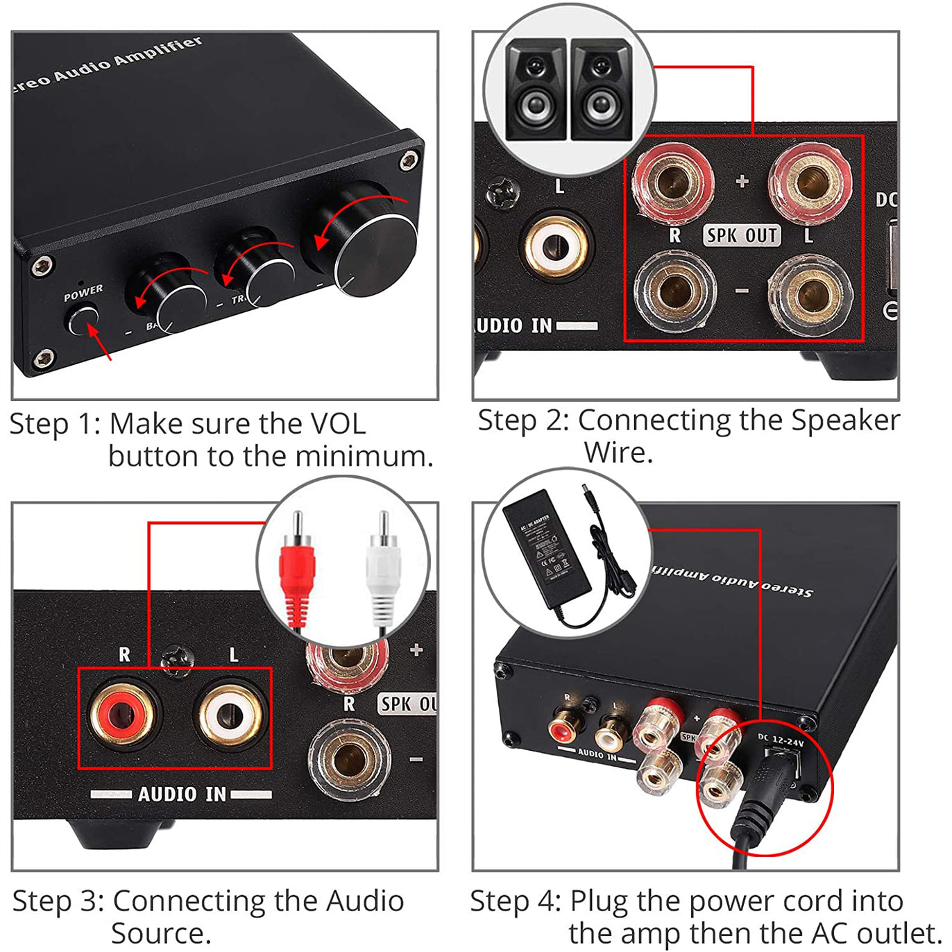 Prozor Hi-Fi Amplifier Mini Stereo Audio Amplifier