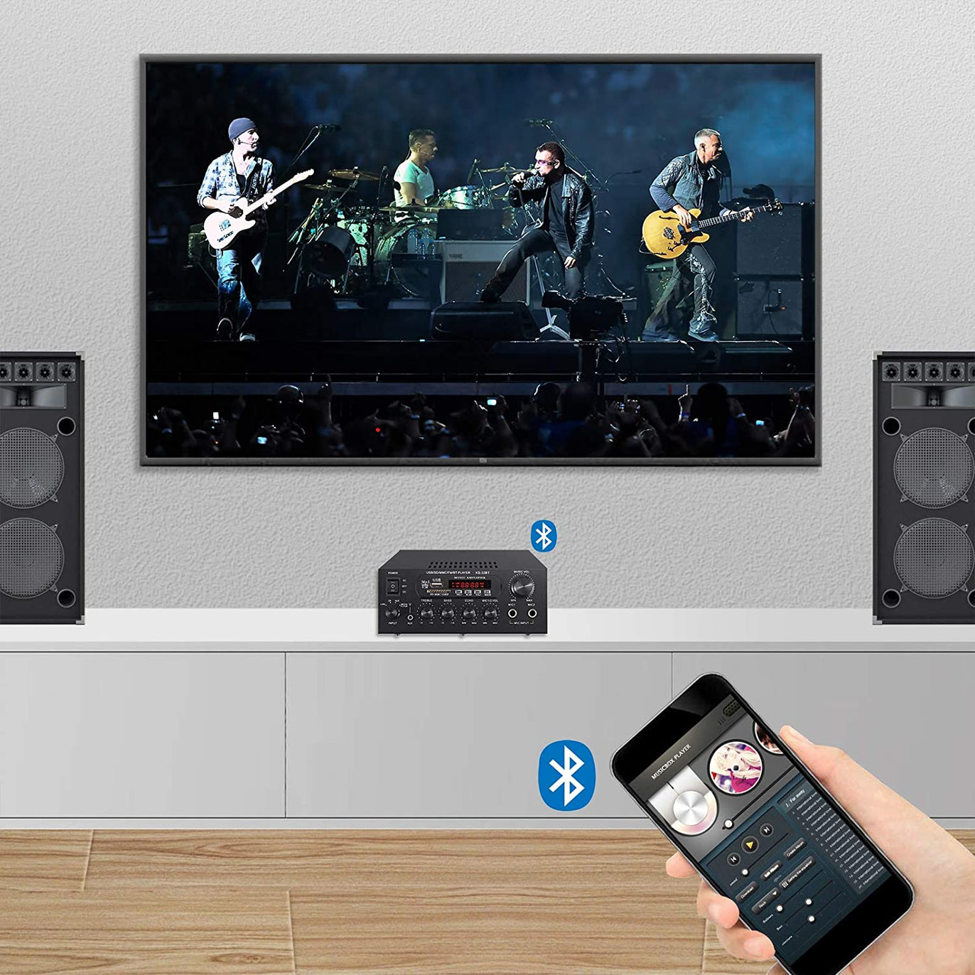 PROZOR Digital Stereo Power Audio Amplifier