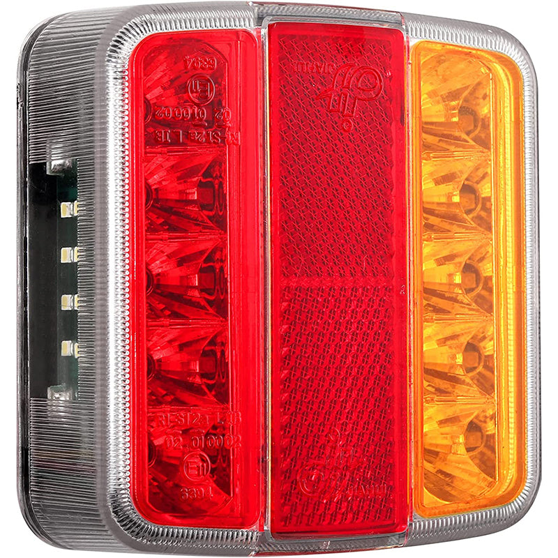 PROZOR 2PCS Tail Lights E-mark E11 Certification Rear Stop Lights 12V 18LEDs