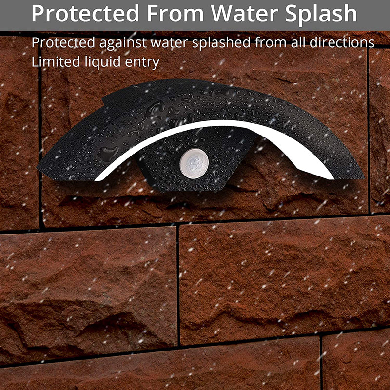 PROZOR LED Curved Wall Light PIR Motion Sensor 18W 3000K