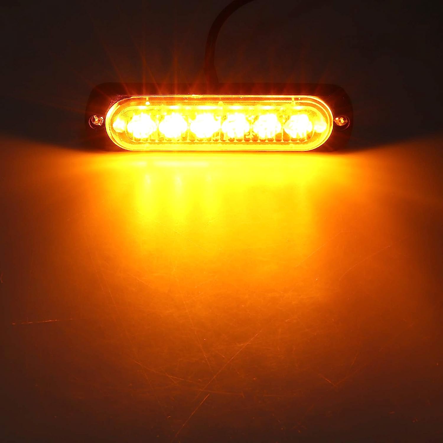 PROZOR LED Beacon Light 4PCS 6LEDs Flashing Lights