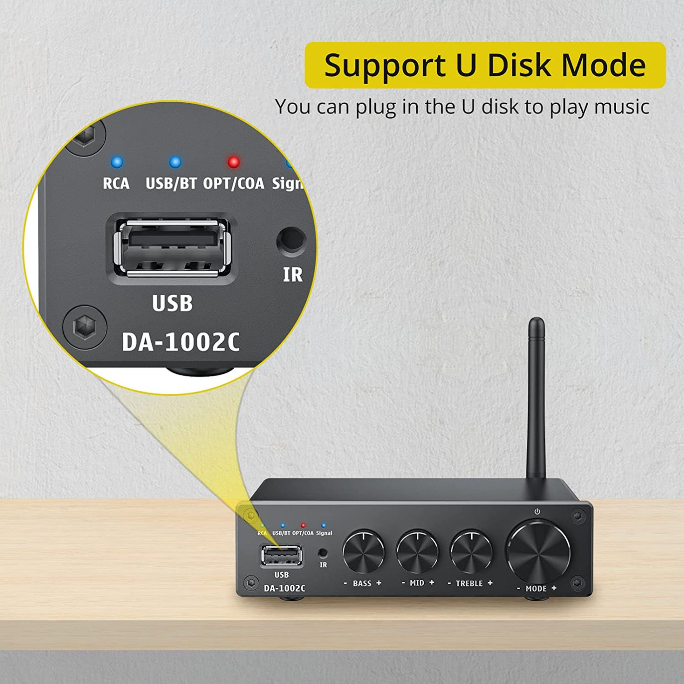 HiFi Tube USB DAC Bluetooth 5.0 S/PDIF D/A Converter Headphone Amp  24Bit/192KHz