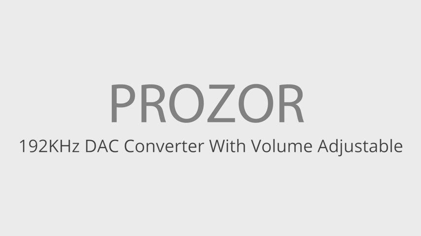 PROZOR 192kHz Digital to Analog Converter Volume Adjustable