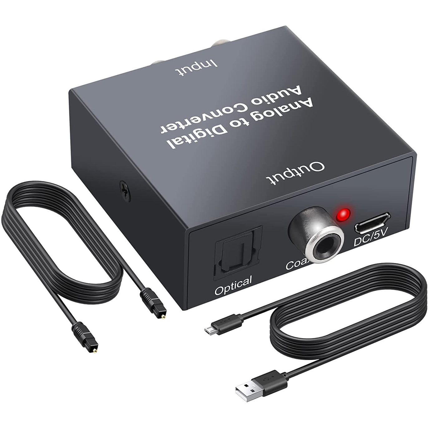PROZOR Analog to Digital Audio Converter R/L RCA 3.5mm
