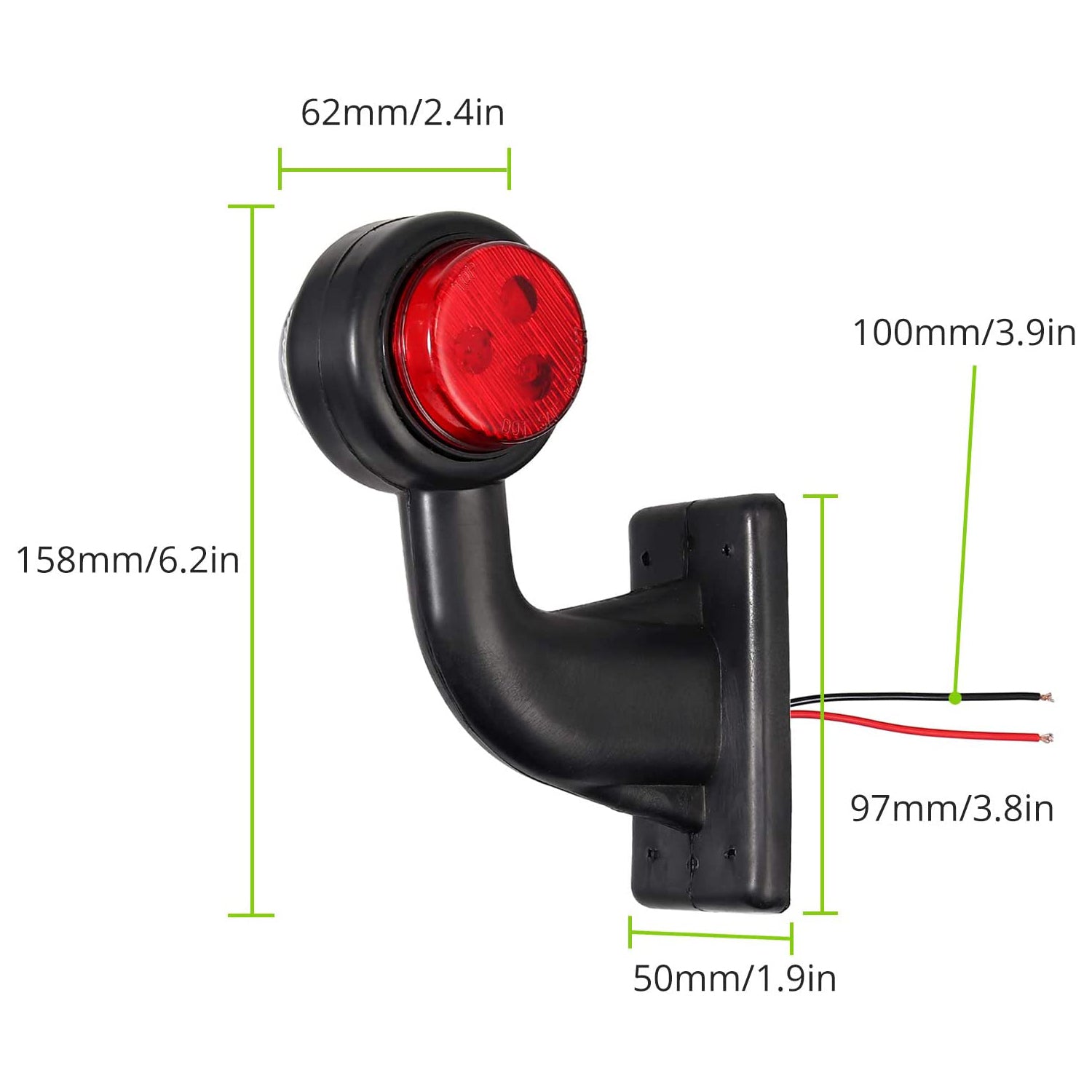PROZOR 2x6LED Side Marker Lights