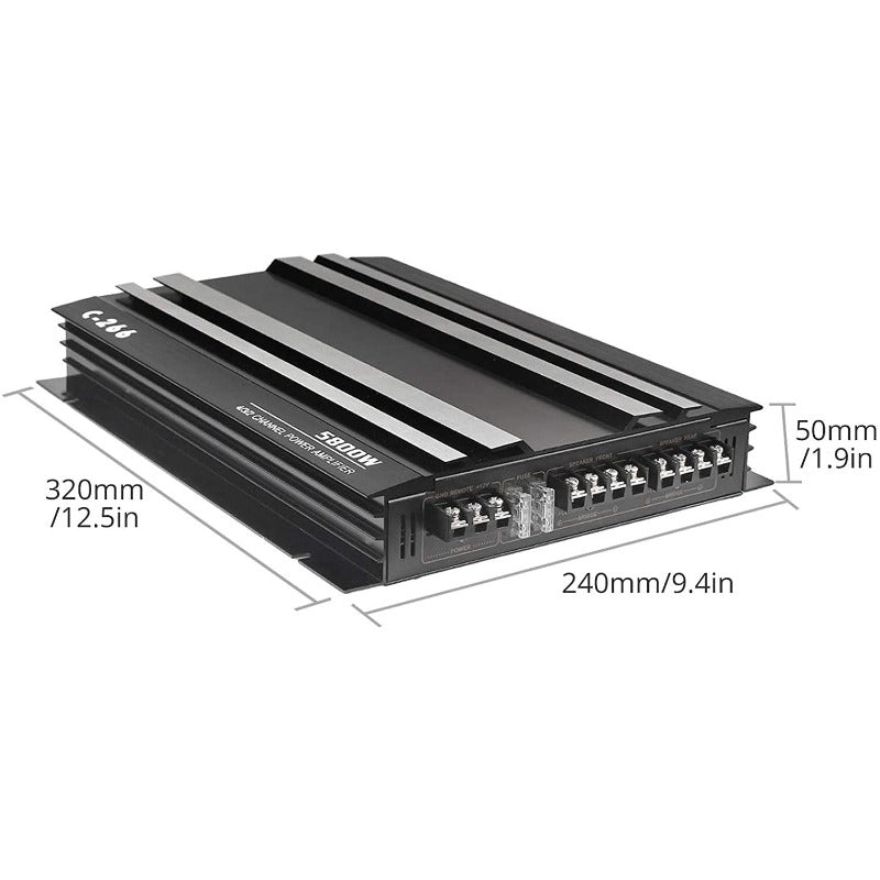 Prozor 4 Channel Car Stereo Audio Power Amplifier